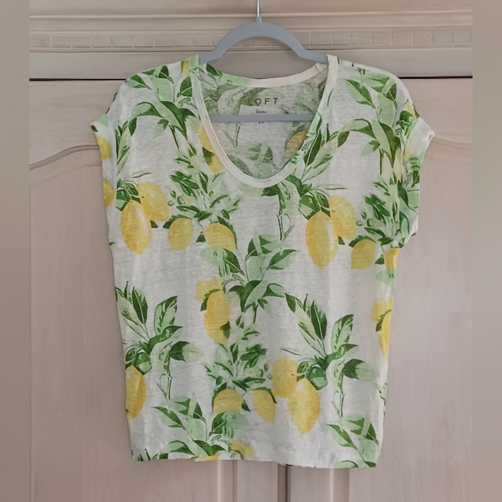 Linen lemon 🍋 tee